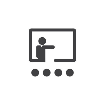 Business people, human resources, office management - icon. Simple vector illustration
