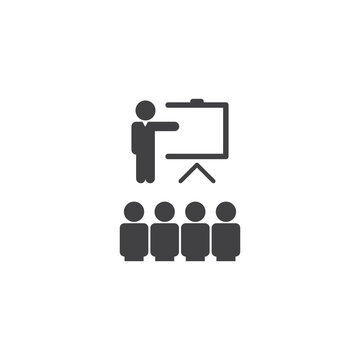 Business people, human resources, office management - icon. Simple vector illustration