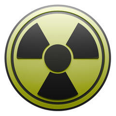 3d render radiation sign illustration element © Hary