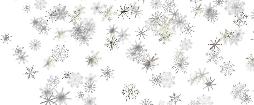 Delicate snowflake pattern isolated on a clean white background.