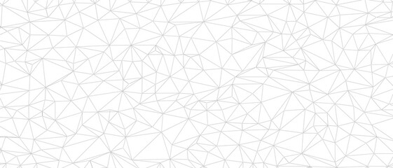 Obraz premium A clean, minimalist abstract background featuring interconnected dotted lines forming triangles.