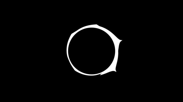 Music spectre with a white circle shape and bars moving with the rhytm of music, Blue circular HUD elements in a digital sci fi style on a dark background