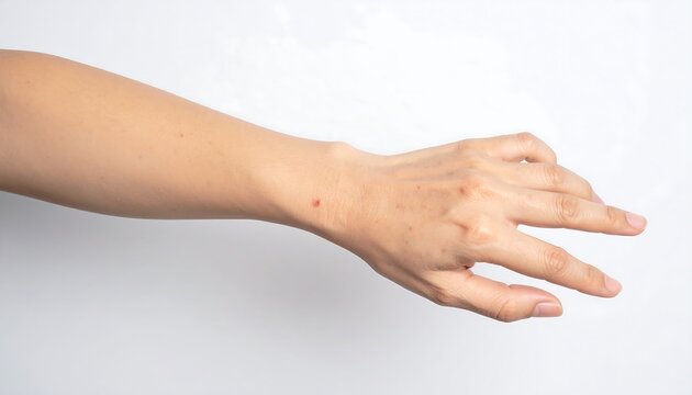 Close-Up of Human Hand Extended Forward.