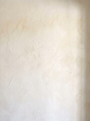 Fototapeta premium Off white venetian plaster wall texture with soft trowel sweeps wabi sabi background