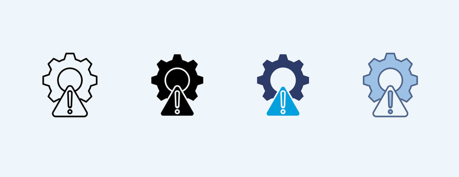 Troubleshooting Multiple Icon Set Illustration Vector
