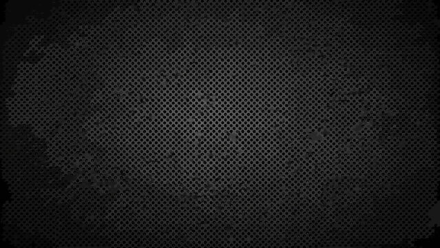 Dark carbon fiber mesh texture with a repeating hexagonal pattern black background grid color material
