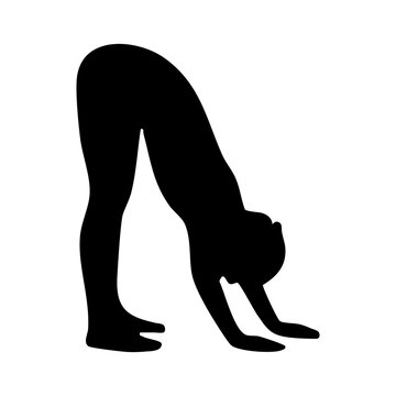 Yoga vector silhouette