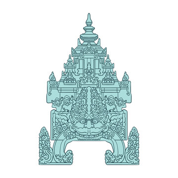 kala ornament at kalasan temple