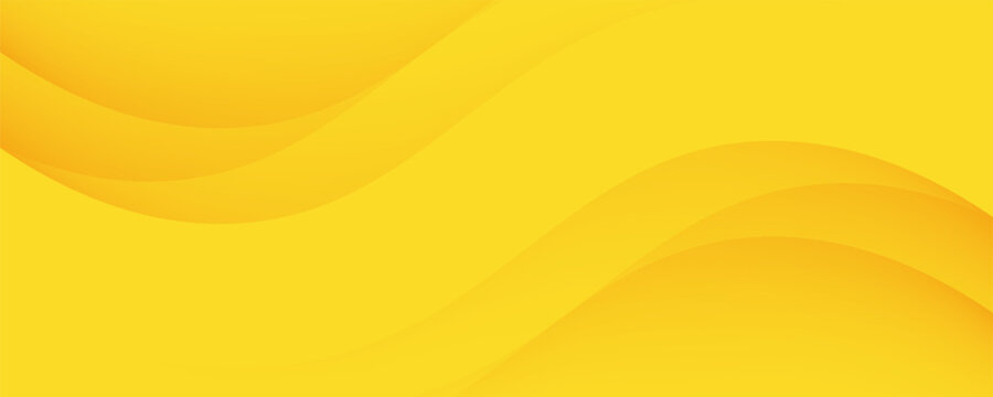 Yellow tone color background abstract wave art vector