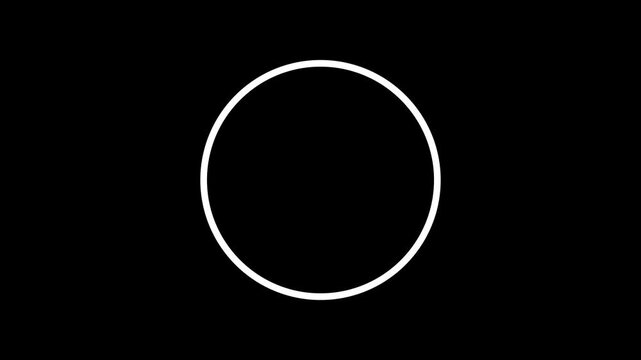 Mint colored futuristic HUD loading circle interface 4k 30fps motion graphic animation, digital particle portal ring on black background,