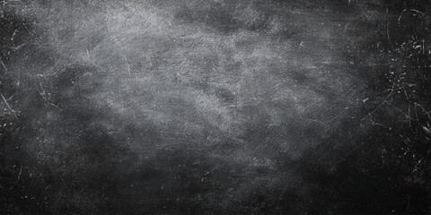 Scratched and worn blackboard surface with white chalk smudges and marks © Ageless Artistry