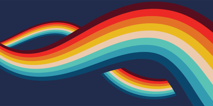 futuristic background with curved colorful lines, for flyers and presentation backgrounds