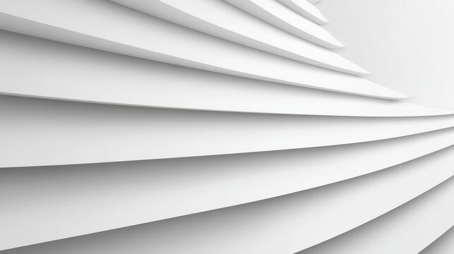 Abstract white layers background