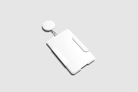 Blank ID card holder mockup