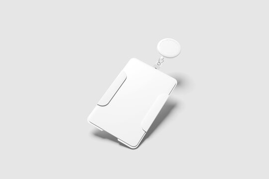 Blank ID card holder mockup
