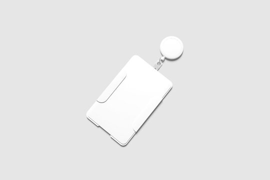 Blank ID card holder mockup