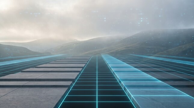 A compressed, artistic study of the digital landscape's patterns and its rhythmic energy flow.