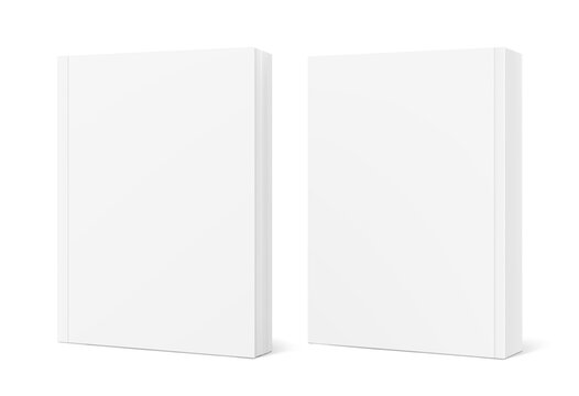 Blank softcover book mockup set. 3D hight realistic vector illustration isolated on white background. It can be used for promo, catalogs, brochures, magazines, etc. Scalable and editable. EPS10.