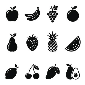 Black and white vector illustration of various insects.