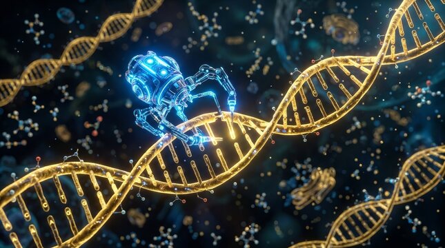 Nanobot Editing DNA Strand for Gene Therapy