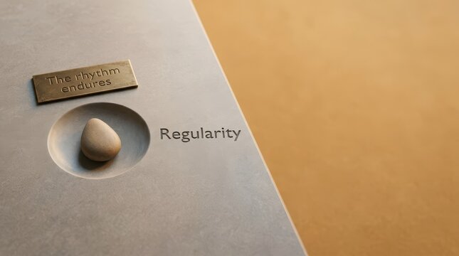 Minimalist concept of regularity on a textured surface