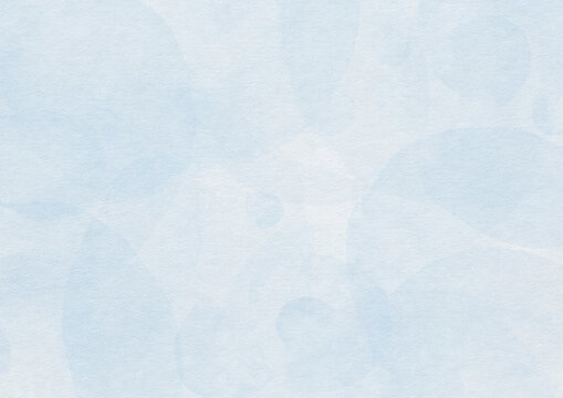 Light blue watercolor background with translucent organic shapes and soft paper texture. Modern hand-painted abstract backdrop for branding, stationery, websites, presentations and digital paper.