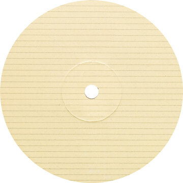 Vinyl vintage label, realistic photography, png isolated on transparent background for graphic design