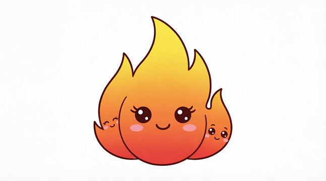 vector illustration of a fire
