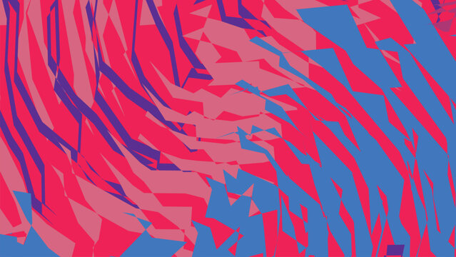 Abstract background featuring geometric shards and fractured shapes in cool blue and pink tones creating dynamic textured wallpaper surface.
