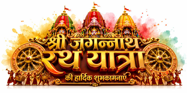 Jagannath rath yatra spiritual Hindu chariot festival.