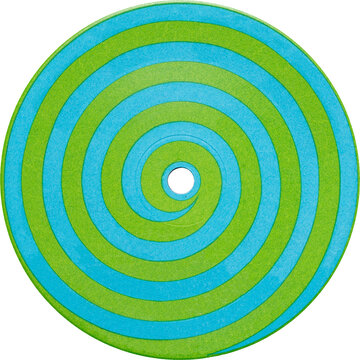 Vintage vinyl record label realistic photography, png isolated on transparent background for graphic design