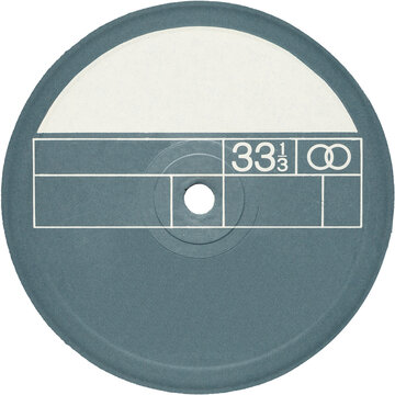 Vintage vinyl record label realistic photography, png isolated on transparent background for graphic design