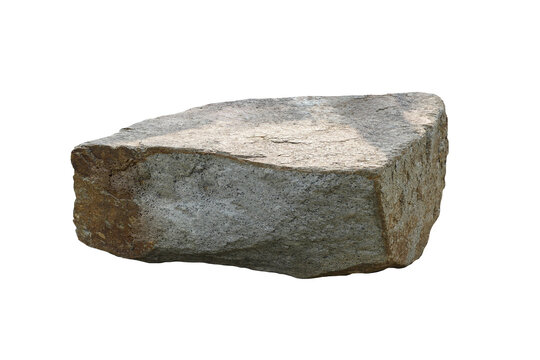 Rock isolated transparency background.