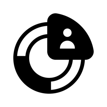 Customer Segmentation Icon Vector Symbol Design Illustration
