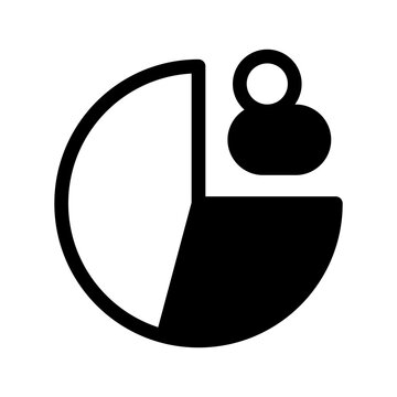Customer Segmentation Icon Vector Symbol Design Illustration