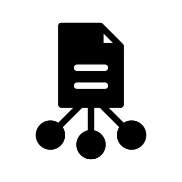 Data Driven Decision Icon Vector Symbol Design Illustration