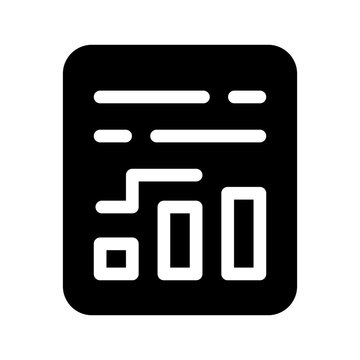 Data Driven Decision Icon Vector Symbol Design Illustration