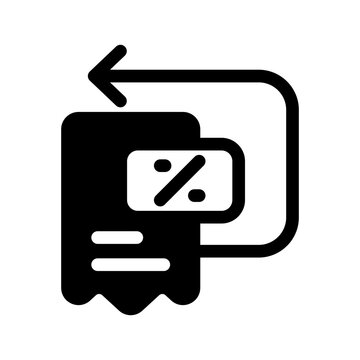 Tax Return Icon Vector Symbol Design Illustration