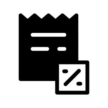 Tax Return Icon Vector Symbol Design Illustration