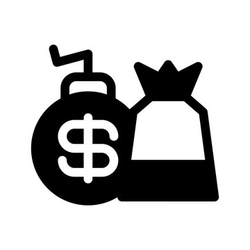 Debt Icon Vector Symbol Design Illustration