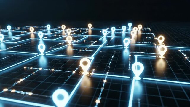 Strategic planning roadmap featuring interconnected points for achieving milestones and navigating journeys