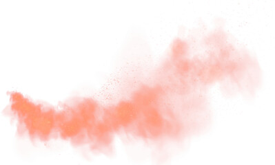 Fototapeta premium Abstract red smoke isolated on transparent white background. Red color fog clouds rising up. Colorful smoke texture. Fantastic red smoke. Magic smoke. Smog cloud on podium or stage. Fog vapor over.