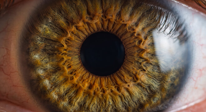 Human Eye Iris Intricate Details Macro