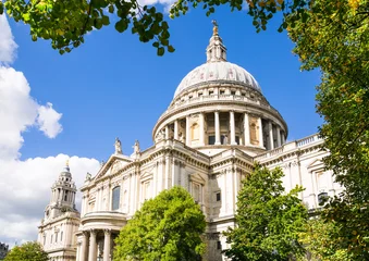 St. Paul's cathedral view. Dome against of a blue sky. London, UK 2026 © IRStone