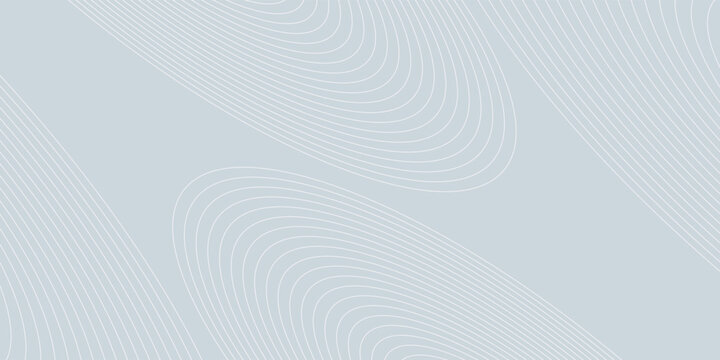Abstract background with white and gray colors. The background features smooth, flowing lines creating a soft, modern texture. Gradient wave background vector. Silver background.