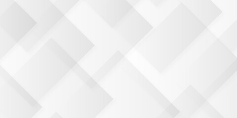 Obraz premium Abstract luxury transparent square paper cube vector element. modern overlay diamond triangle cover. white and gray technology pattern web corporate brochure layer space texture background.