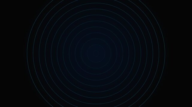 Abstract circular light pattern glowing softly against a deep black background