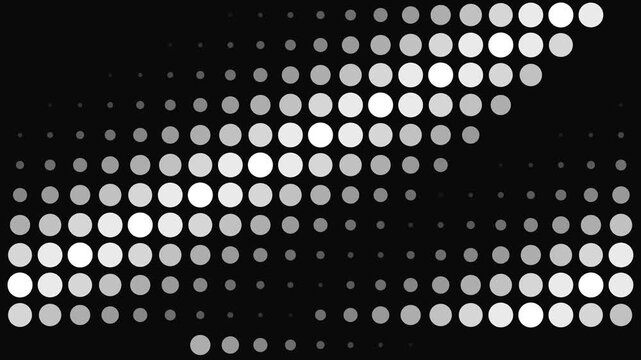 Minimalist abstract pattern of small light dots on a deep black background