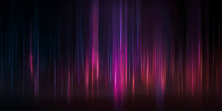 Abstract colorful background vector illustration featuring bright glowing rainbow lines and dynamic motion waves with an aurora gradient texture for a modern energy wallpaper design