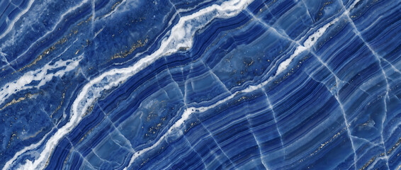 marble texture background featuring vibrant royal blue natural stone surface with bright white veined pattern for luxury interior design and premium print projects © UmmeFarhatunnesa